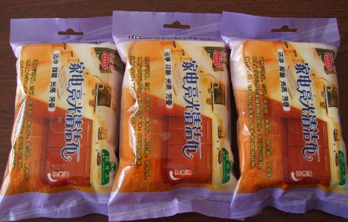 供應(yīng)家電亮光布20片裝、潔凈、抑菌、光亮、芳香