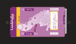 供應(yīng)中東花姑娘10片直條加厚護(hù)翼衛(wèi)生巾