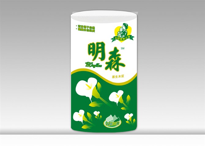 供應明森綠包平紋單卷