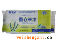 晉江廠家供應(yīng)嬌菲薰衣草本衛(wèi)生護(hù)墊 網(wǎng)面 瞬潔吸收40片
