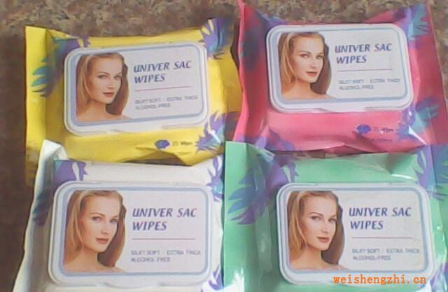 25片30片翻蓋美女外貿出口清潔濕巾