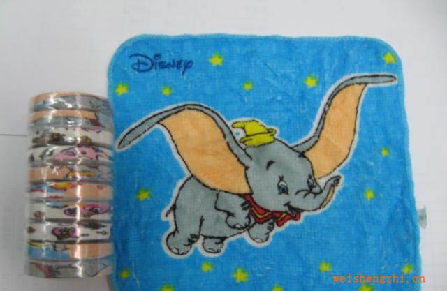 供應壓縮毛巾卡通非一次性彩色的