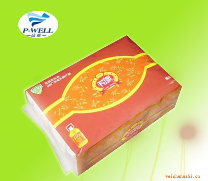 品維紙業(yè)廠家專業(yè)訂制各種規(guī)格軟包面巾，盒裝紙巾，廣告餐巾等