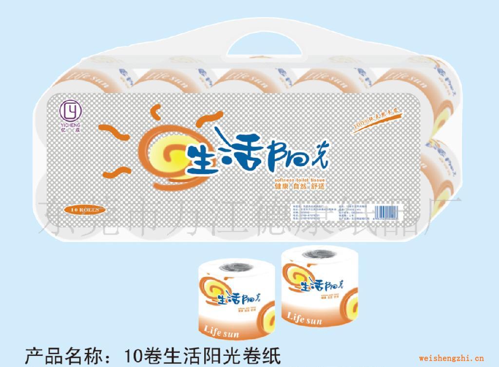供應(yīng)紙巾：10卷生活陽(yáng)光卷紙，抽紙，廠家直銷(xiāo)，價(jià)格優(yōu)惠！
