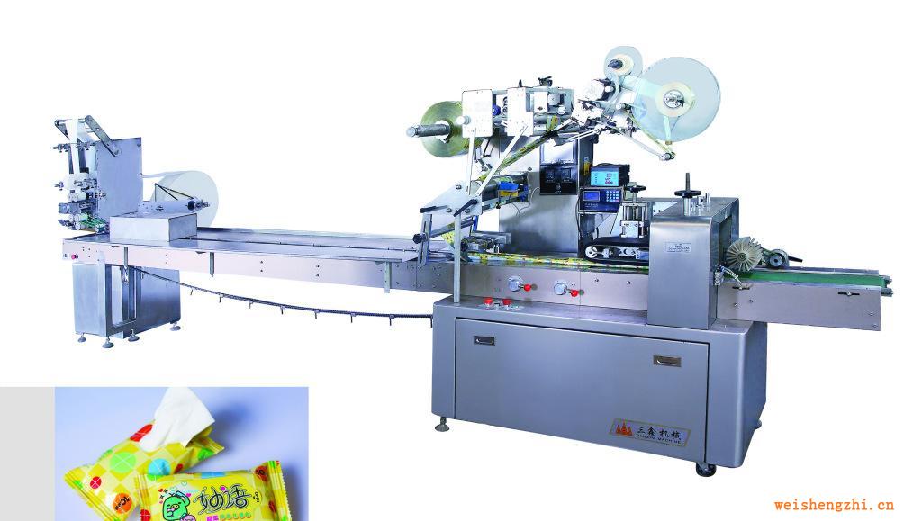 供應(yīng)2-20片全自動(dòng)濕巾包裝機(jī)、濕巾設(shè)備、筷子濕巾包裝機(jī)、