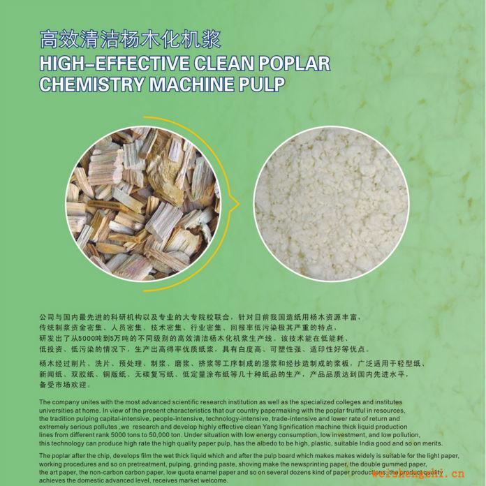 供應新日東楊木化機漿設備