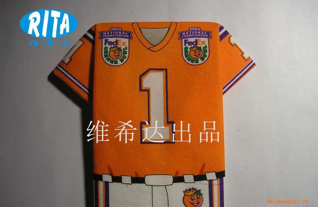 球衣餐巾紙彩色印花紙巾餐巾紙、餐巾紙印刷、卷筒紙、紙巾