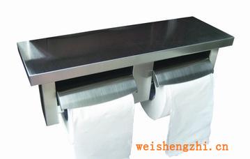 供應(yīng)南光304不銹鋼雙卷紙架，廁紙架，小卷紙盒NG-102