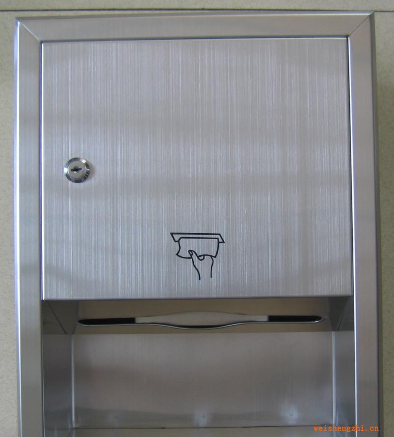 供應暗裝304#不銹鋼擦手紙盒，手紙箱，紙巾架