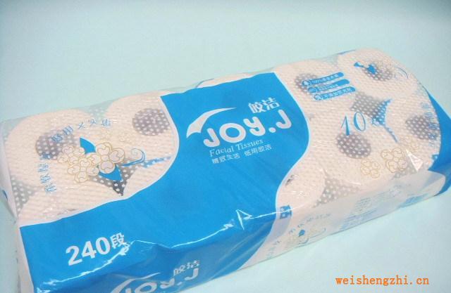 新壓花工藝皎潔3層柔壓卷筒衛(wèi)生紙貨號(hào)JYP130T