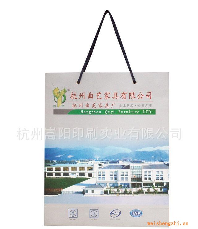 杭州嵩陽(yáng)生產(chǎn)供應(yīng)購(gòu)物袋牛皮紙袋手提