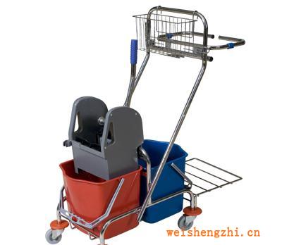 AF08087下壓式雙桶榨水車（34升）、拖把榨水桶