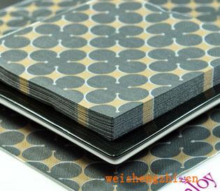 批發(fā)彩色餐巾紙印刷紙巾酒店用紙紙巾