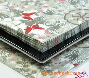 廠家直銷彩色餐巾紙印花餐巾紙紙巾，圣誕系列