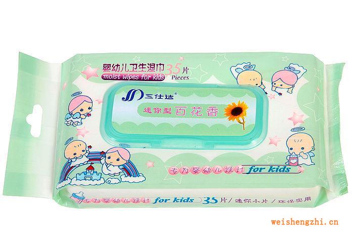 [三仕達濕巾廠家直銷]35片嬰幼兒濕巾批發(fā)
