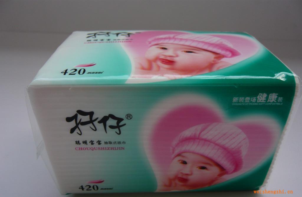【廠家直銷】【紙巾批發(fā)】孖仔生活用紙--聰明寶寶系列抽紙