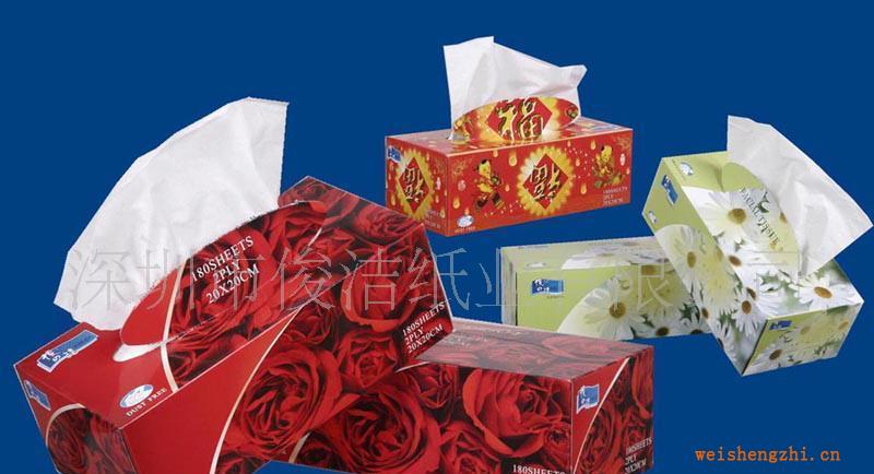 供應壓邊紋盒裝抽紙