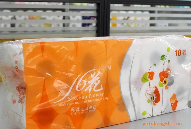 廠家直銷16花親柔卷筒紙衛(wèi)生紙?jiān)鷿{紙