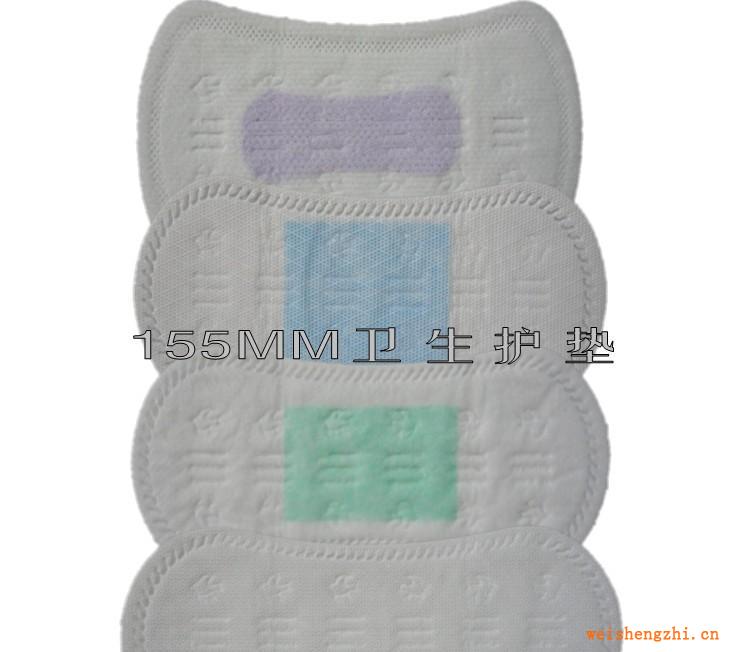 衛(wèi)生巾批發(fā)代理衛(wèi)生巾廠生產(chǎn)加工批發(fā)代理155MM干爽網(wǎng)面護墊