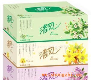 正品清風130抽3盒裝花語心室盒裝面巾紙B333B餐巾紙批發(fā)