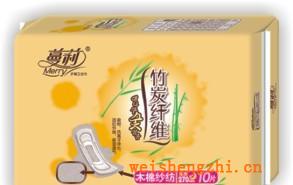天津蔓莉衛(wèi)生巾廠家竹纖維衛(wèi)生巾批發(fā)網(wǎng)270mm木棉紗紡10片裝