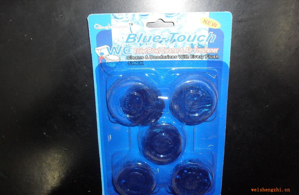 低價新款藍(lán)泡泡馬桶自動清潔劑、馬桶潔廁劑1枚、2枚等包裝