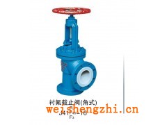 上海-J44F46-16C襯氟直角閥價格
