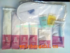 7天連鎖酒店客房袋裝洗漱用品，一次性用品套裝環(huán)保防水塑料包裝