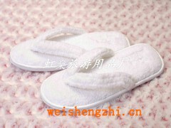 酒店賓館一次性珊瑚絨EVA鞋底人字拖鞋定牌印logo廠家直銷