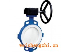 熱推D371F46-10C襯氟對夾蝶閥