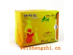 功能型衛(wèi)生巾：伊特佳草本健康護(hù)理日用棉柔10片衛(wèi)生巾