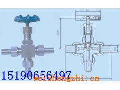 J26W-160外螺紋三通針型閥