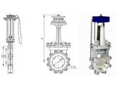 PZ4L43H鏈輪梅花刀型閘閥
