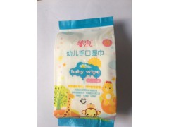 大連邦琪衛(wèi)生用品有限公司 馨浪幼兒手口濕巾  25片嬰兒