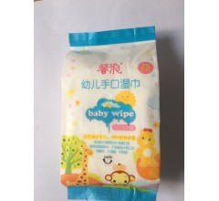 大連邦琪衛(wèi)生用品有限公司 馨浪幼兒手口濕巾  25片嬰兒