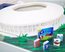 世界之大無(wú)奇不有！四年一次的世界杯狂歡，維達(dá)竟用紙巾造了個(gè)足球現(xiàn)場(chǎng)