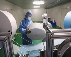 保定市維拓造紙機(jī)械3200斜網(wǎng)紙機(jī)開機(jī)成功